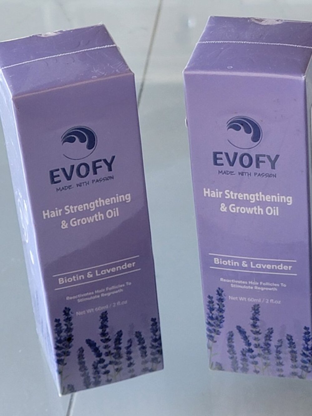 TWO (2) EVOFY Oil Hair Growth Strengthening